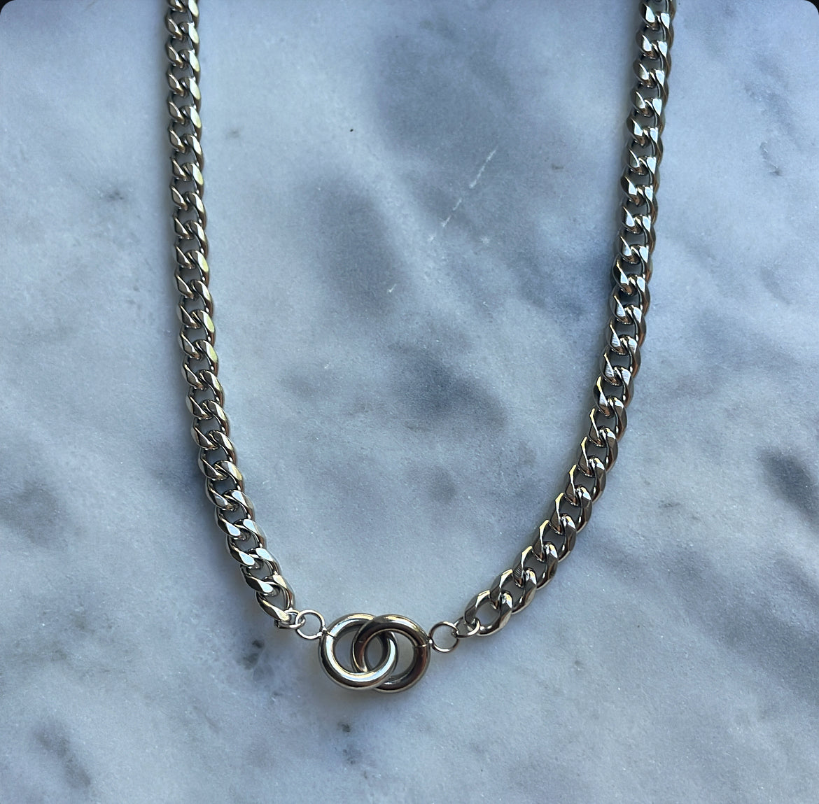 ‘FOREVER’ necklace zilver