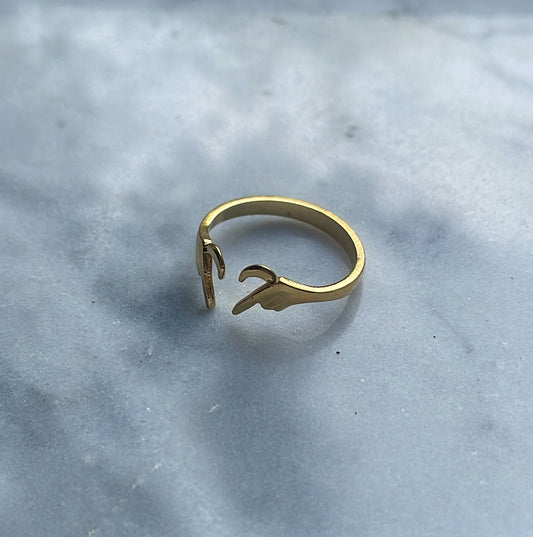 'FLOWING HEART' ring