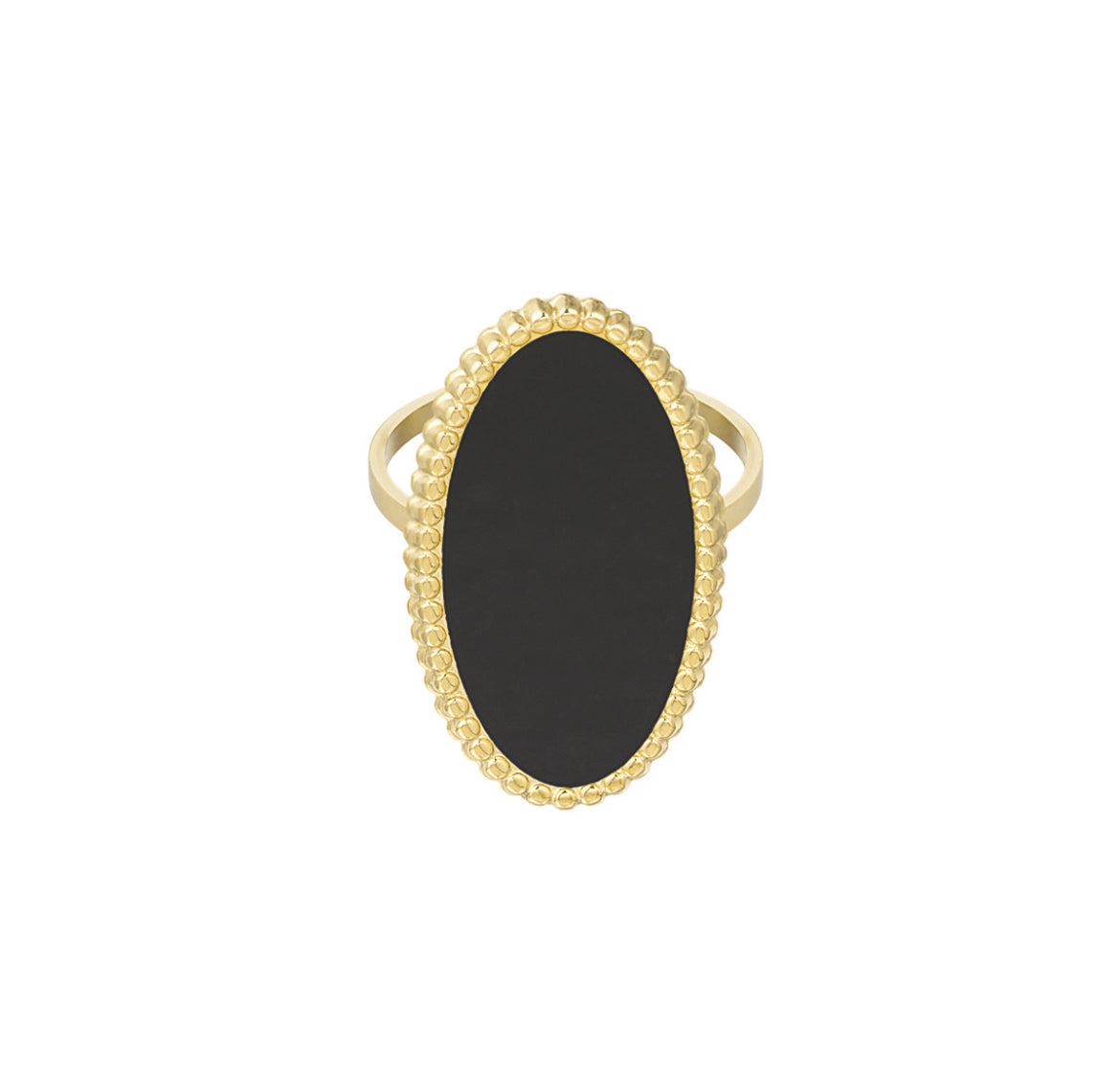 ‘VINTAGE’ ring goud-zwart