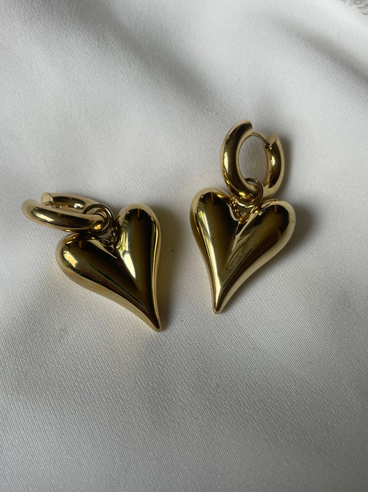 ‘STATEMENT HEART’ earrings