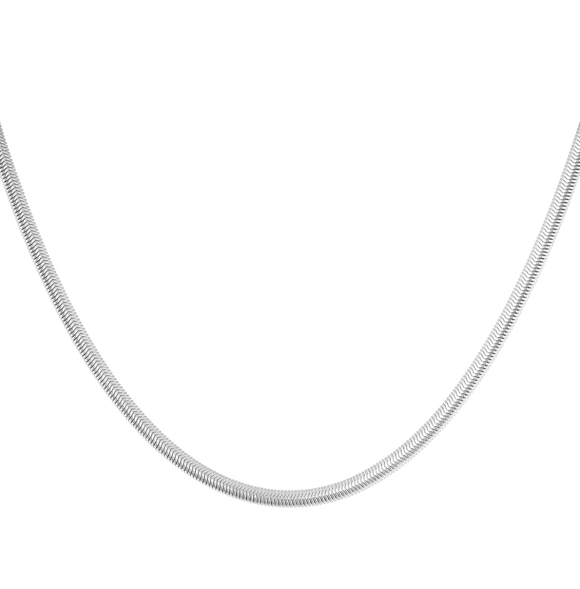 ‘SNAKE’ necklace zilver