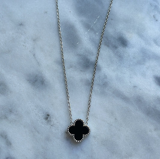 ‘BLACK CLOVER’ necklace