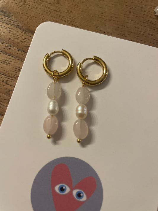 ‘PEARL ROSE’ earrings