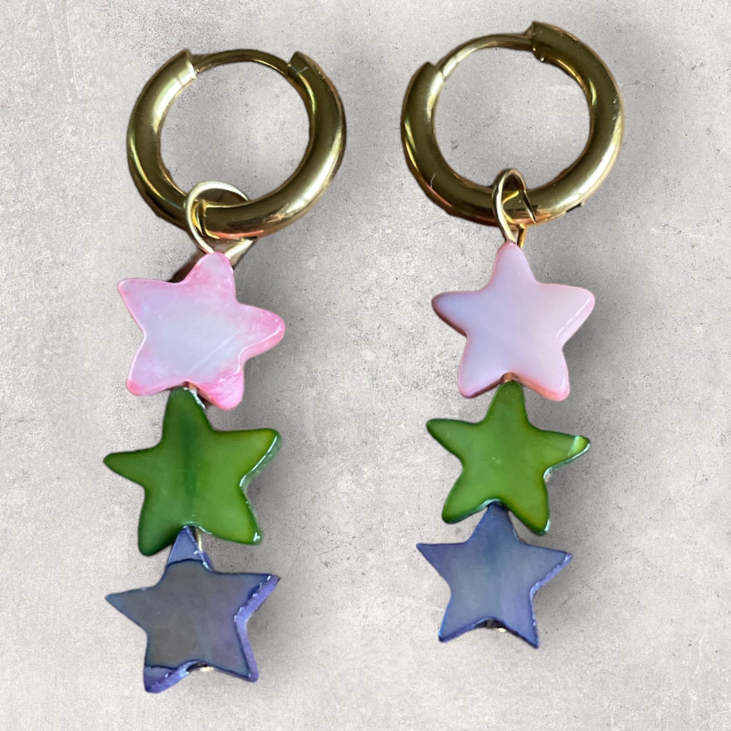 'COLOURFUL STARS' earrings