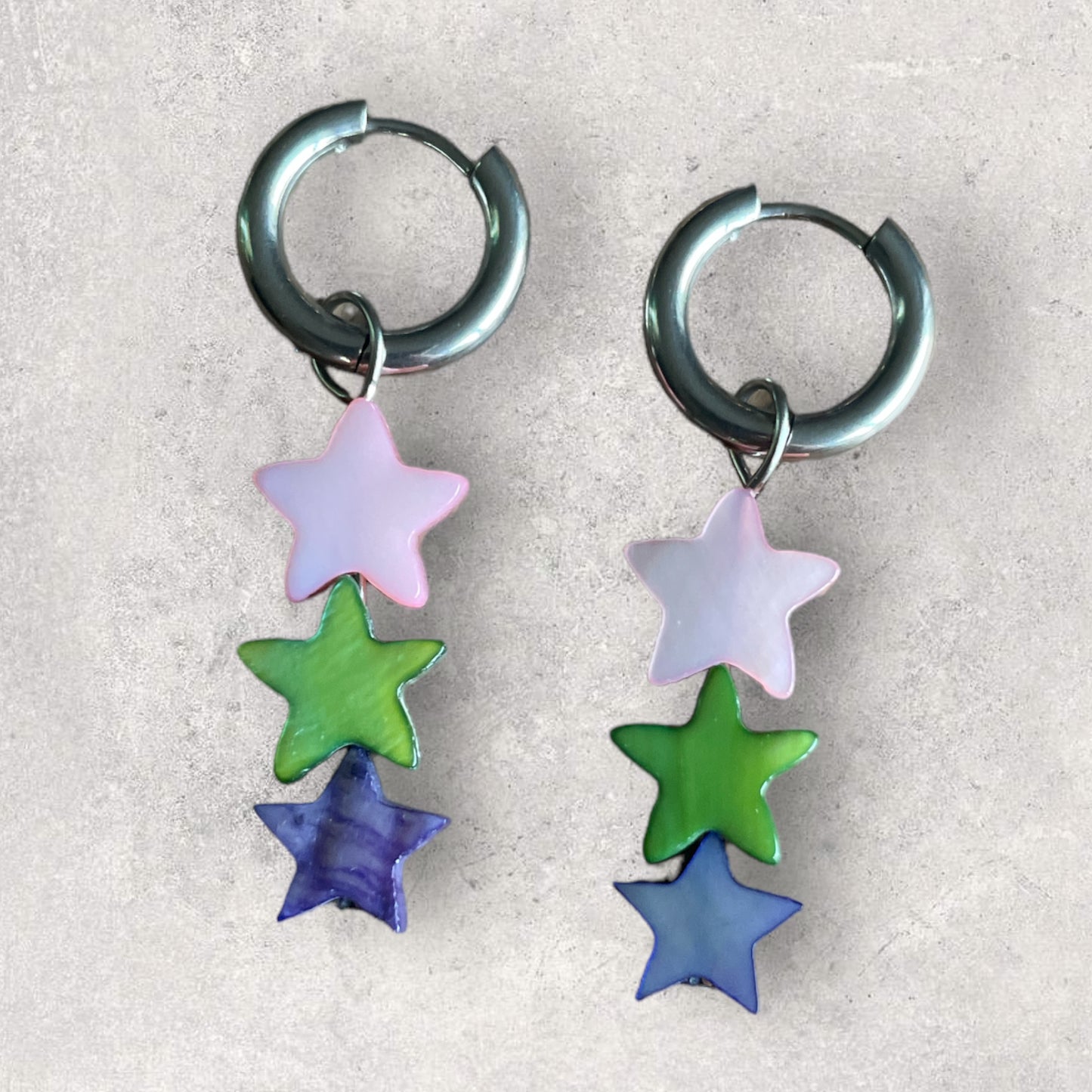 'COLOURFUL STARS' earrings