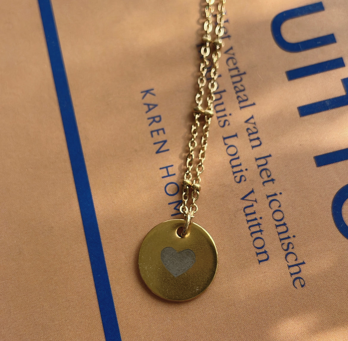 ‘ENGRAVED LOVE’ necklace goud