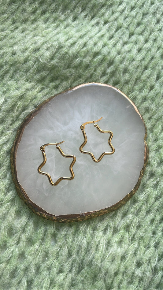 ‘STAR HOOP’ earrings